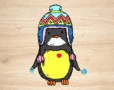 Bebé pingüino con gorrito