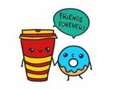 Café y donut