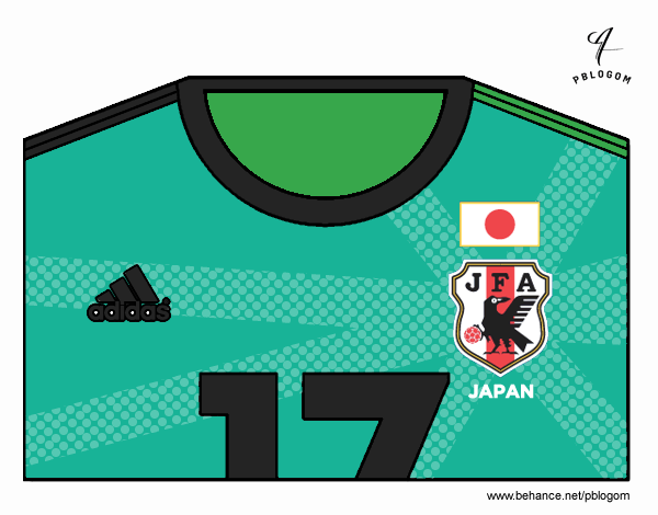 Camiseta del mundial de fútbol 2014 de Japón