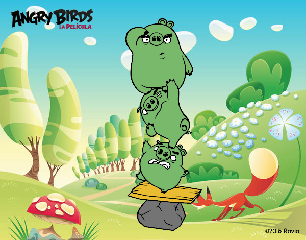 Cerdos verdes de Angry Birds