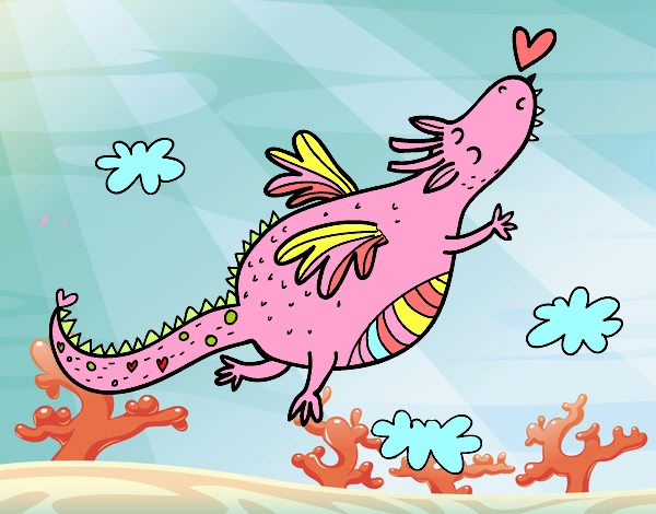 DRAGON ROSADO FELIZ 