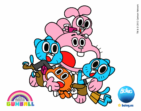 Gumball y amigos contentos