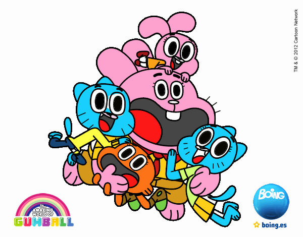 Gumball y amigos contentos