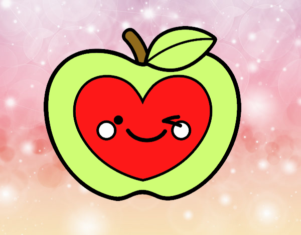 Manzana corazón