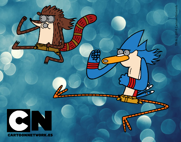 Mordecai y Rigby karatekas