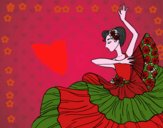 Mujer flamenca