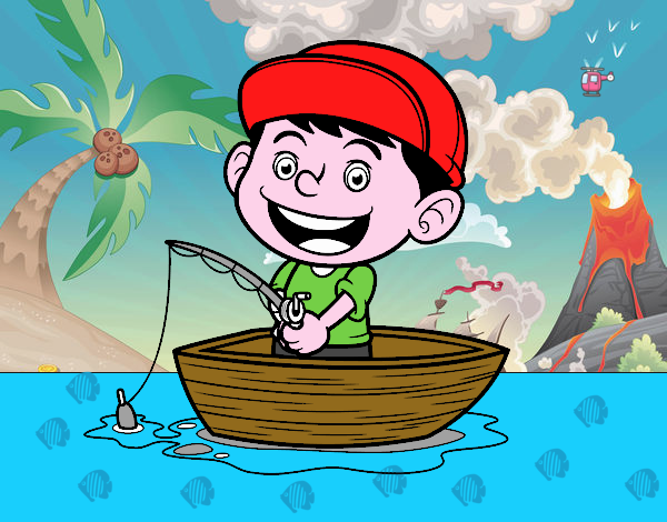 Niño pescando