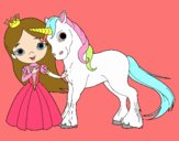 Princesa y unicornio