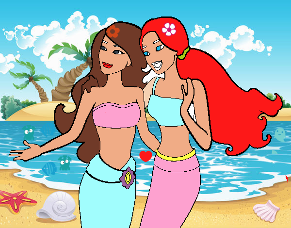 Amigas sirenas 🧜‍♀️🧜‍ ♀️