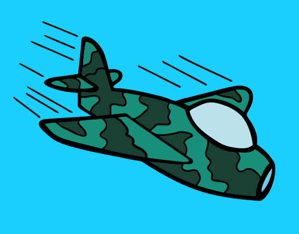 avión de camuflaje militar 