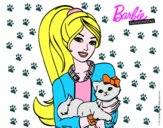 Barbie con su linda gatita