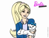 Barbie con su linda gatita