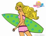 Barbie surfera