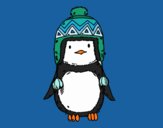 Bebé pingüino con gorrito