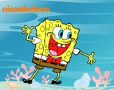 Bob Esponja saludando