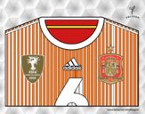 Camiseta del mundial de fútbol 2014 de España