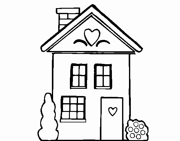 Dibujo de Casa con corazones pintado por en  el día 29-05-20 a  las 16:56:04. Imprime, pinta o colorea tus propios dibujos!