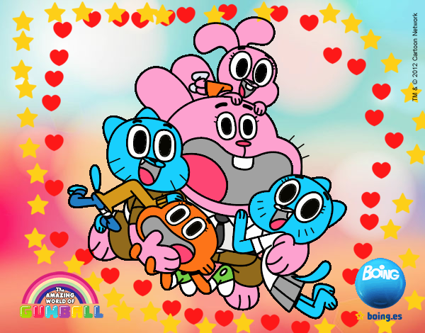 Gumball y amigos contentos