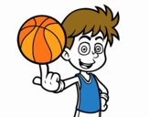 Jugador de baloncesto junior