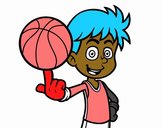 Jugador de baloncesto junior