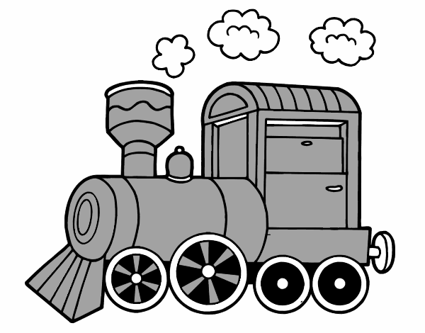 Melódico Eh Gestionar Dibujo de Locomotora de vapor pintado por en Dibujos.net el día 27-05-20 a  las 21:19:31. Imprime, pinta o colorea tus propios dibujos!