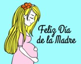 Mamá embarazada en el día de la madre