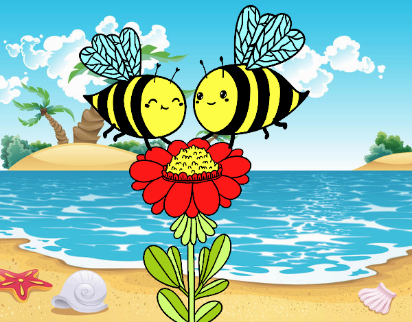 Pareja de abejas