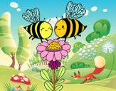 Pareja de abejas