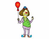 Payaso y globo