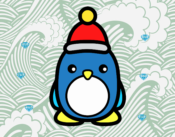 Pingüino navideño