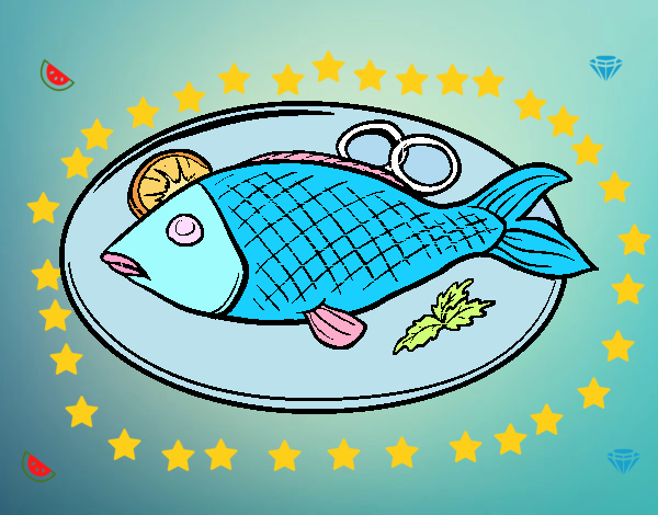 plato de pescado
