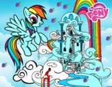 Rainbow Dash en su palacio