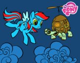 Rainbow Dash y la tortuga tanque