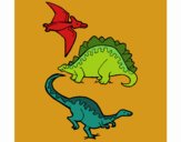 Tres clases de dinosaurios