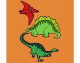 Tres clases de dinosaurios