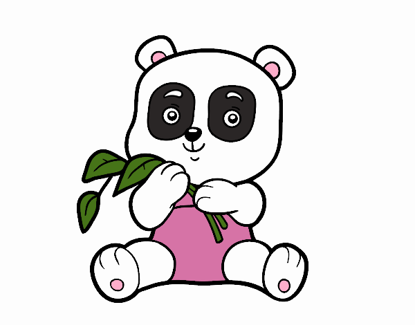 Dibujo de Un oso panda pintado por en  el día 31-05-20 a las  02:02:02. Imprime, pinta o colorea tus propios dibujos!