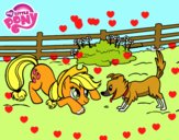 Applejack y Winona