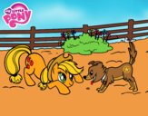 Applejack y Winona