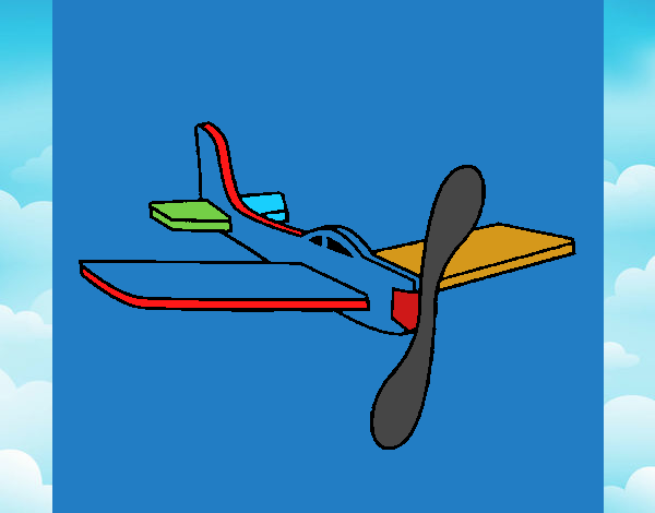 Avión de cartón