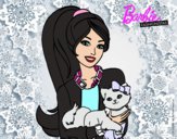 Barbie con su linda gatita