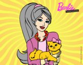 Barbie con su linda gatita