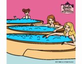 Barbie y sus amigas en el jacuzzi