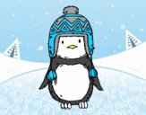 Bebé pingüino con gorrito