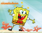 Bob Esponja saludando