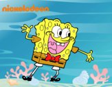 Bob Esponja saludando