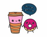 Café y donut