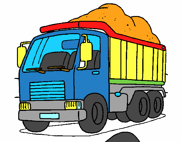 Dibujo De Camion De Carga 1 Pintado Por En Dibujos Net El Dia 03 06 A Las 34 47 Imprime Pinta O Colorea Tus Propios Dibujos