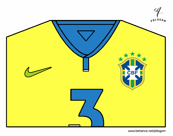 Camiseta del mundial de fútbol 2014 de Brasil