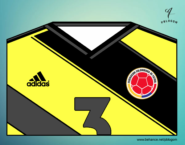 Camiseta del mundial de fútbol 2014 de Colombia