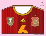 Camiseta del mundial de fútbol 2014 de España